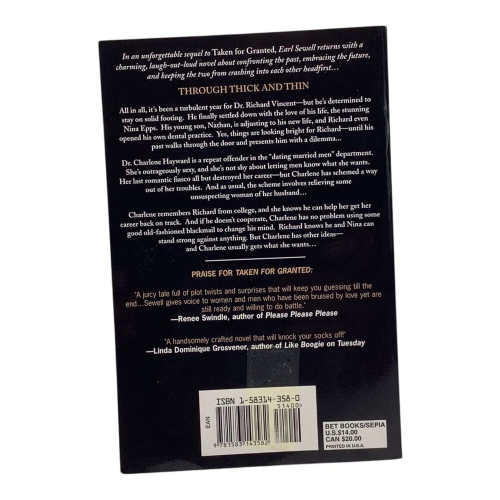 Through Thick And Thin By Earl Sewell 2004‎ Paperback Novel - Picture 2 of 8